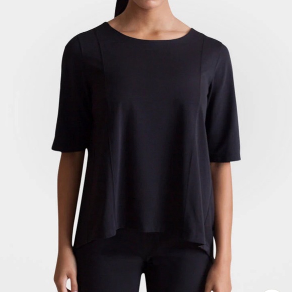 BUKI NWT GINZA TEE SIZE LARGE LAGENLOOK MINIMALIST MODERN CHIC ARTSY ELEGANT - Picture 2 of 10